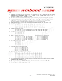 W25Q40EWSSIG Datasheet Page 23