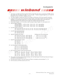 W25Q40EWSSIG Datasheet Pagina 23