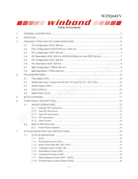 W25Q64FVTCIP Datasheet Page 2