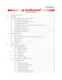 W25Q64FVTCIP Datasheet Pagina 2