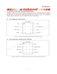 W25Q64FVTCIP Datasheet Pagina 6