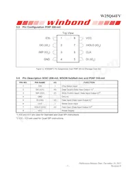 W25Q64FVTCIP Datasheet Pagina 7