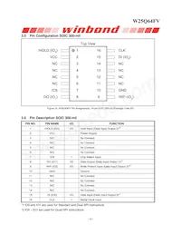 W25Q64FVTCIP Datasheet Pagina 8