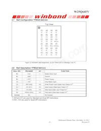 W25Q64FVTCIP Datasheet Pagina 9