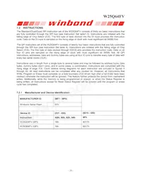 W25Q64FVTCIP Datasheet Pagina 20