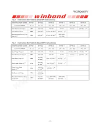 W25Q64FVTCIP Datasheet Pagina 22