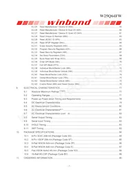 W25Q64FWSFIG TR Datasheet Page 4