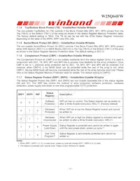 W25Q64FWSFIG TR Datasheet Page 16