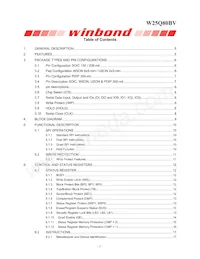W25Q80BVSSIG TR Datasheet Page 2