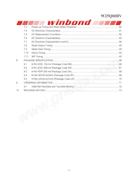 W25Q80BVSSIG TR Datasheet Page 4