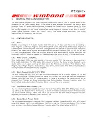 W25Q80BVSSIG TR Datasheet Pagina 12