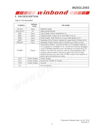 W29GL256SL9C TR Datasheet Page 11