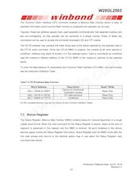 W29GL256SL9C TR Datasheet Page 18