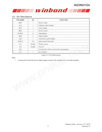 W29N01GVBIAA Datasheet Pagina 11