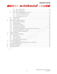 W29N01GZDIBA Datasheet Pagina 3