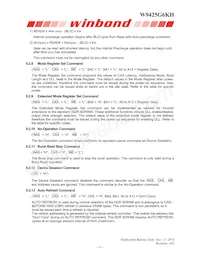 W9425G6KH-4 Datasheet Page 11