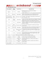 W9464G6KH-4 Datasheet Page 7