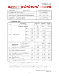 W972GG6JB-3I TR Datasheet Page 5