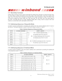 W9864G6JB-6 Datasheet Pagina 9