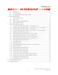 W9864G6JT-6數據表 頁面 2