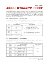 W9864G6JT-6 Datasheet Pagina 9