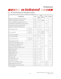 W9864G6JT-6 Datasheet Page 15