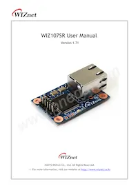 WIZ107SR-232 Datasheet Cover