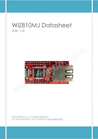 WIZ810MJ數據表 封面