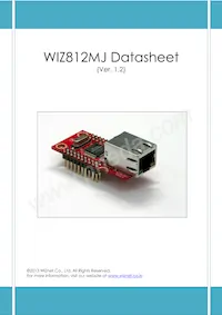WIZ812MJ數據表 封面