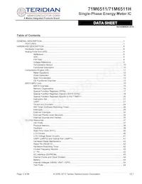 71M6511-IGTR/F Datasheet Page 2