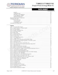 71M6511-IGTR/F Datasheet Page 4