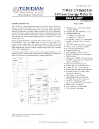 71M6513-IGTR/F Datasheet Cover