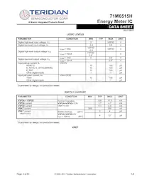 71M6515H-IGTR/F數據表 頁面 4