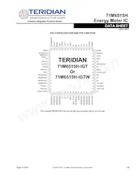 71M6515H-IGTR/F Datasheet Page 9