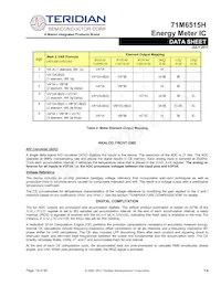 71M6515H-IGTR/F Datasheet Page 16