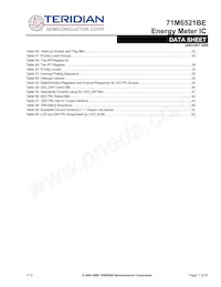 71M6521BE-IGTR/F Datasheet Pagina 7