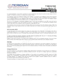 71M6521BE-IGTR/F Datasheet Page 10
