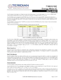 71M6521BE-IGTR/F Datasheet Page 13