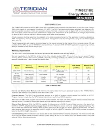 71M6521BE-IGTR/F Datasheet Page 16