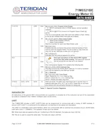 71M6521BE-IGTR/F Datasheet Page 22