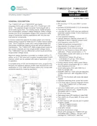 71M6532F-IGTR/F Datasheet Cover