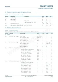 74AUP1G0832GN Datasheet Page 5