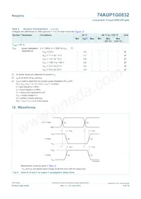 74AUP1G0832GN Datasheet Page 9