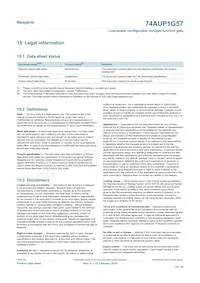 74AUP1G57GN Datasheet Page 22