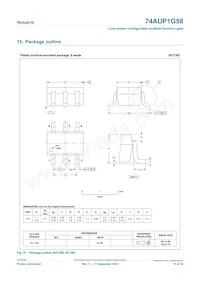 74AUP1G58GF數據表 頁面 15