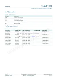74AUP1G98GN Datasheet Page 21