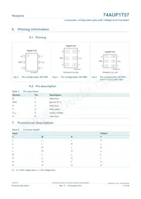 74AUP1T57GF Datasheet Page 3