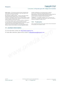 74AUP1T57GF Datasheet Page 19
