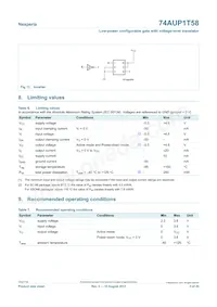 74AUP1T58GN Datasheet Page 5