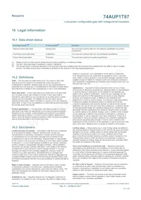 74AUP1T97GS Datasheet Page 21